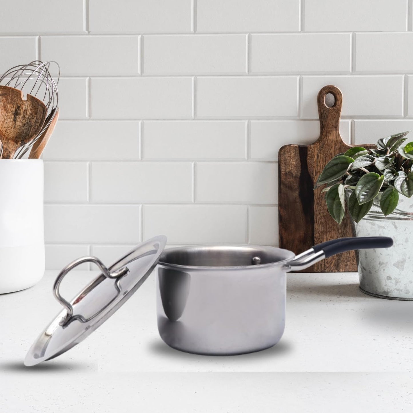 High-quality stainless steel milk pan India