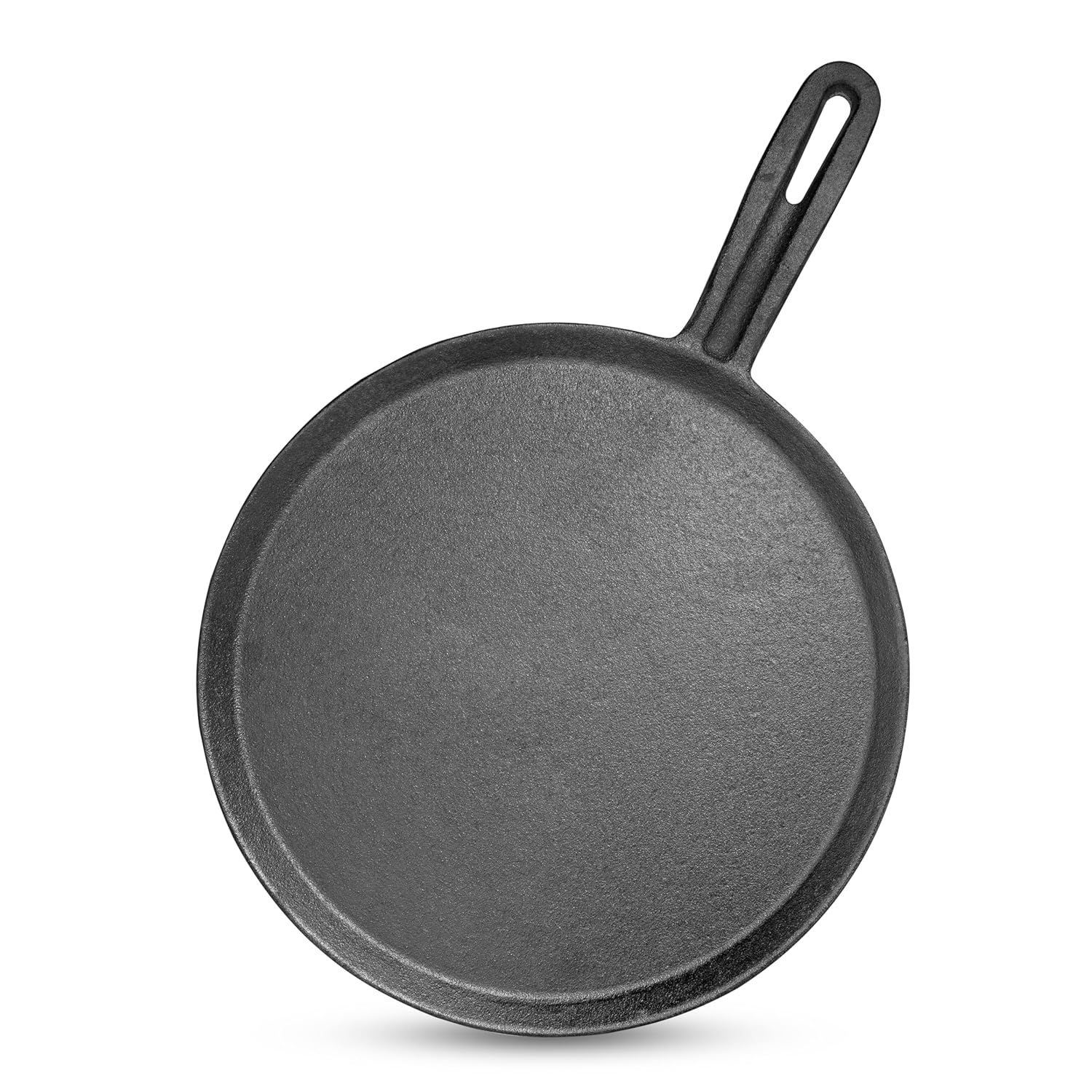 Wekitch Pre-Seasoned Cast Iron Dosa Tawa – 29 cm (11.4 Inch), 2.5 kg |Tawa for Dosa, Roti, Chapati & Paratha | Heavy-Duty Iron Cookware with Handle | Gas & Induction Compatible