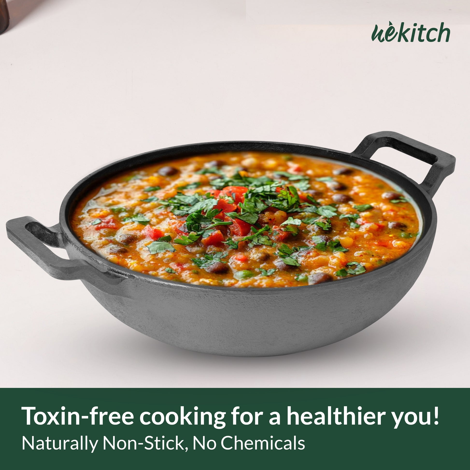 Fast-selling cast iron kadai