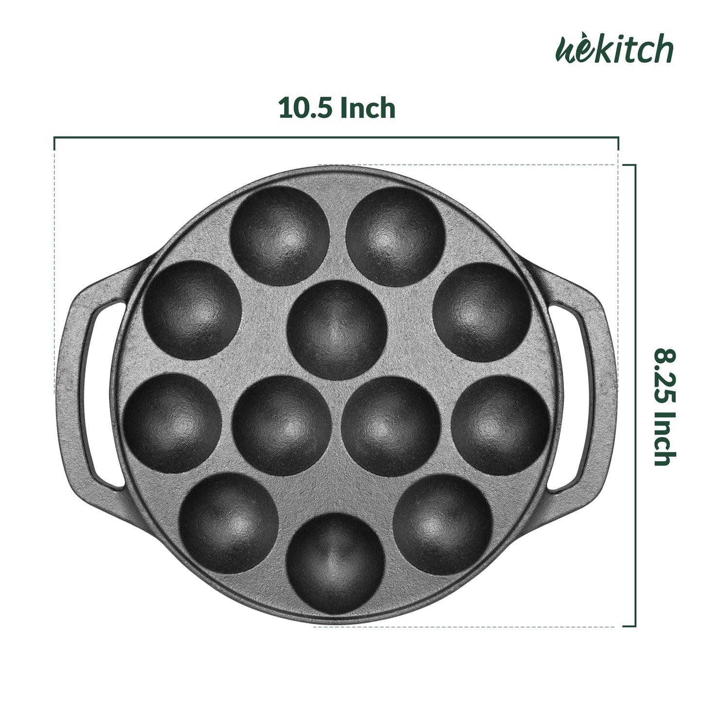 Cast iron kuzhi paniyaram pan
