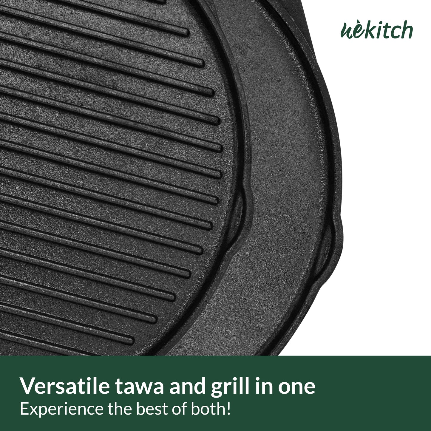 premium pre-seasoned cast iron pan